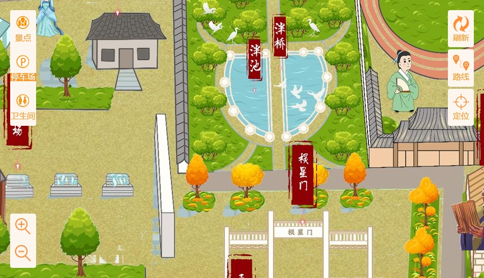 康巴什手绘地图景区语音讲解导览系统：智慧景区建设的基石